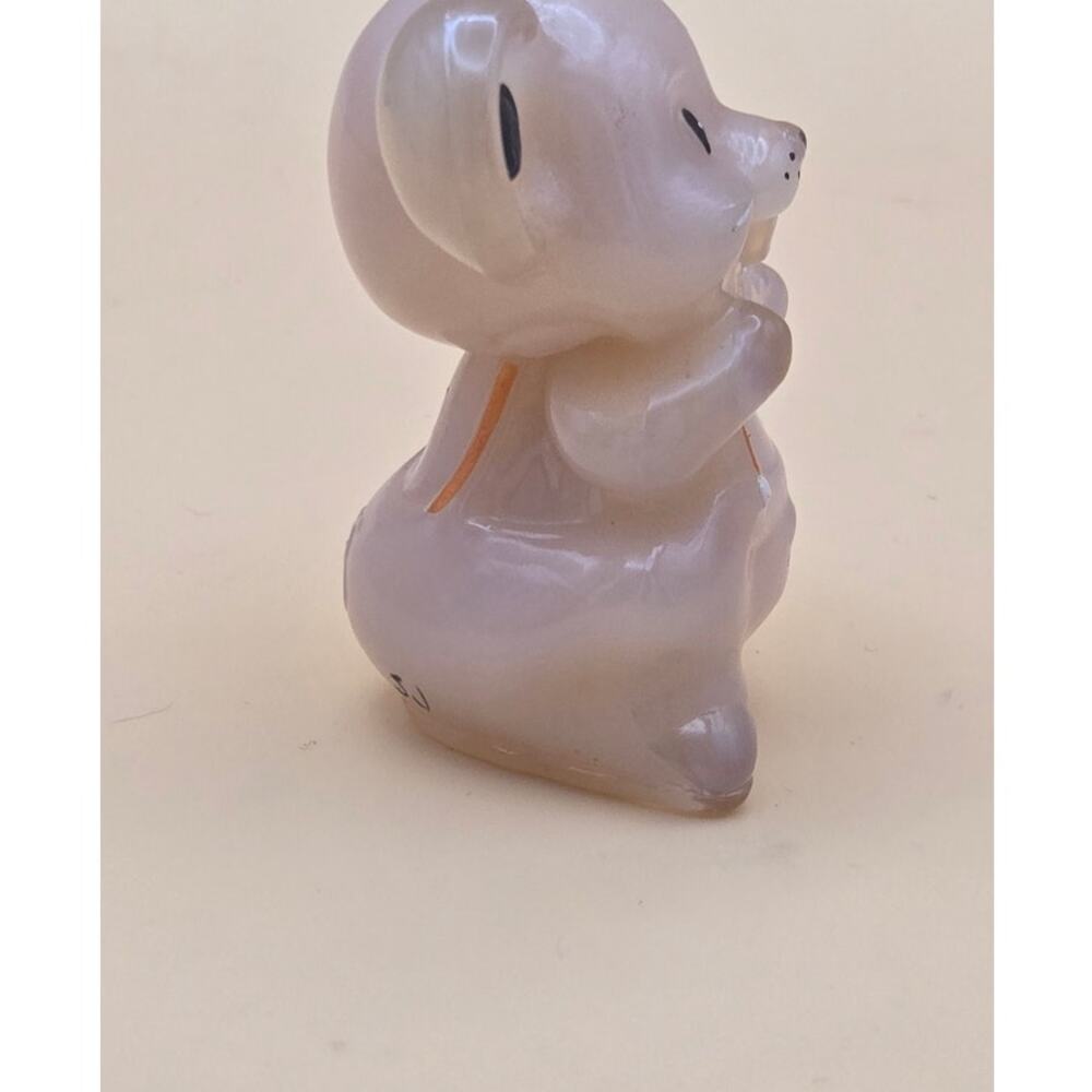 Boyd Glass 2006 Willie Mouse Hand Painted Signed Crown Tuscan - Picture 7 of 8